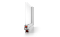 Вікна Aluplast IDEAL 4000 двостулкове 1300x1400